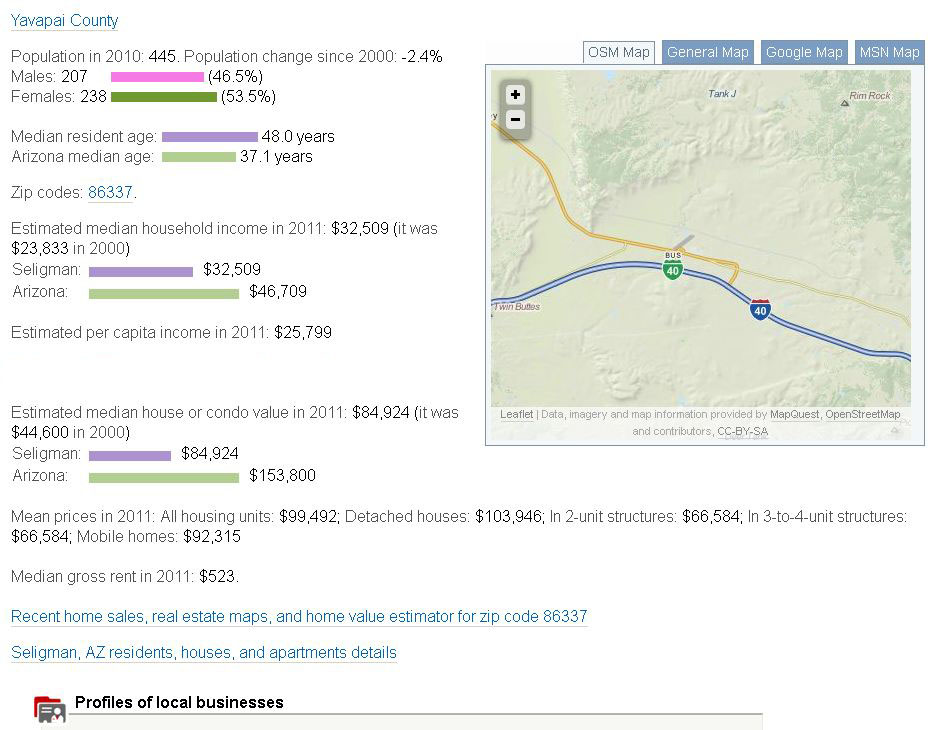 seligman az demographics